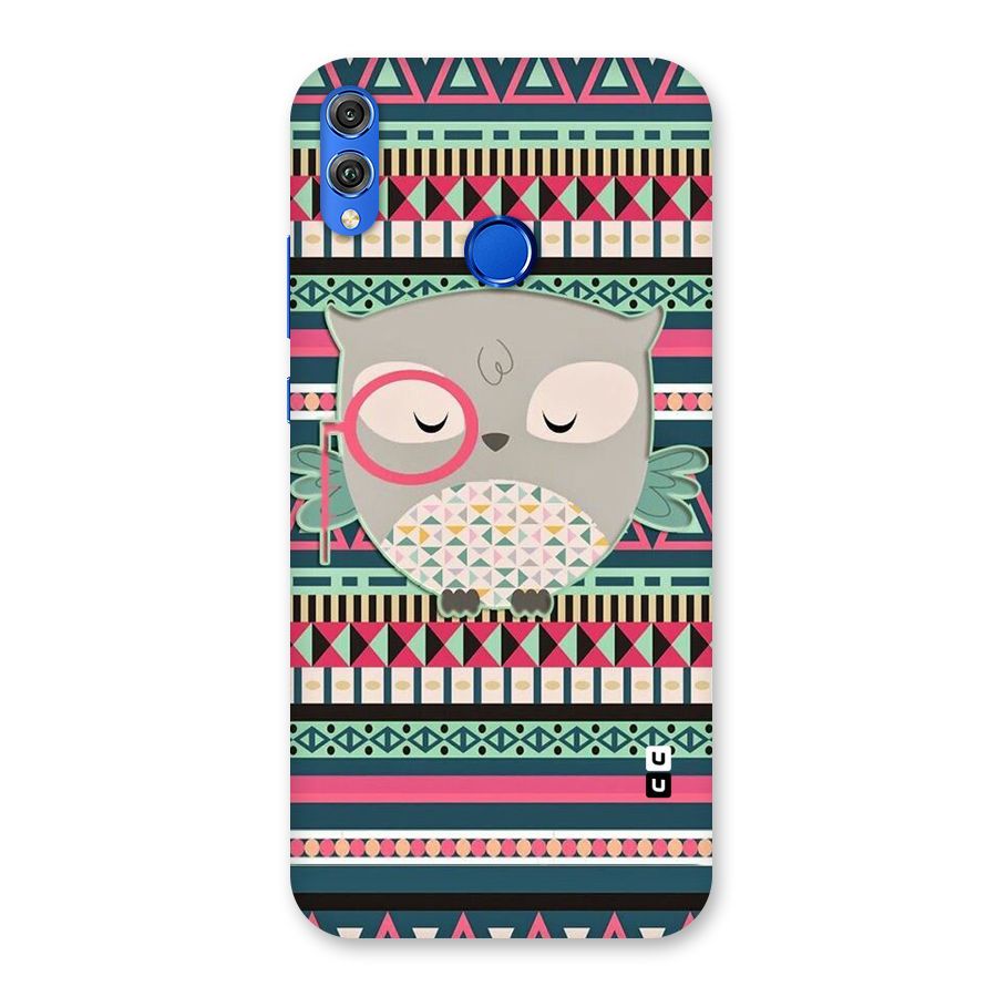 Owl Cute Pattern Back Case for Honor 8X