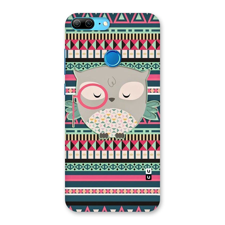Owl Cute Pattern Back Case for Honor 9 Lite
