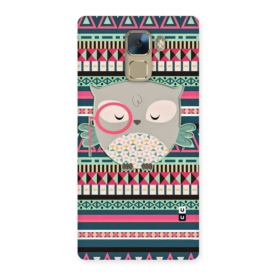 Owl Cute Pattern Back Case for Huawei Honor 7