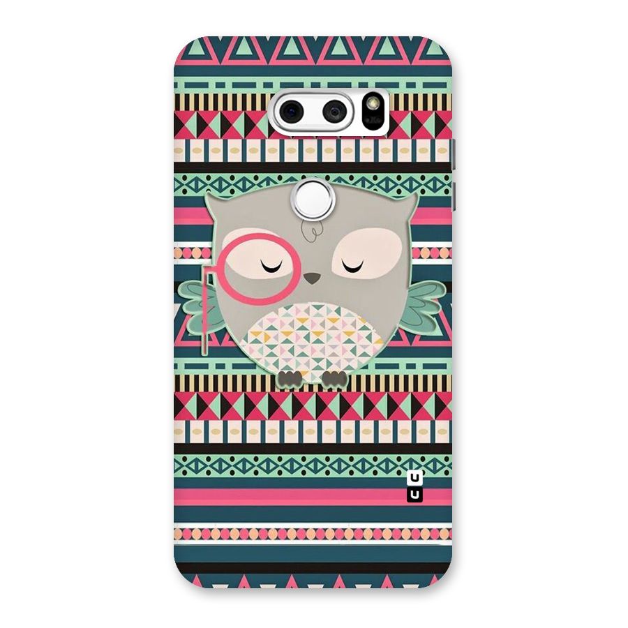 Owl Cute Pattern Back Case for LG V30