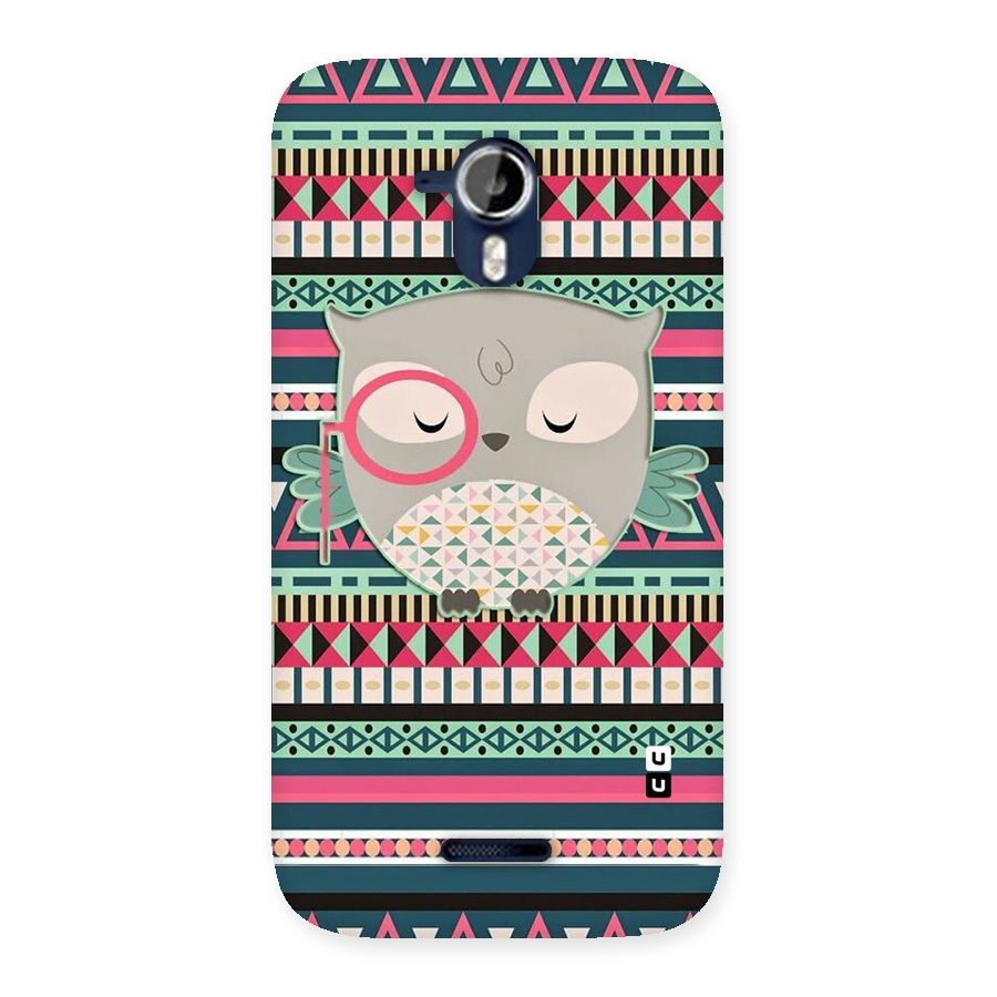 Owl Cute Pattern Back Case for Micromax Canvas Magnus A117
