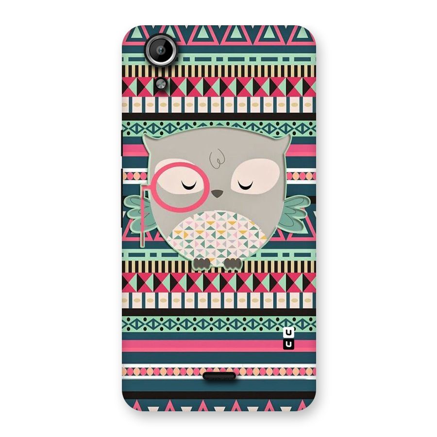 Owl Cute Pattern Back Case for Micromax Canvas Selfie Lens Q345