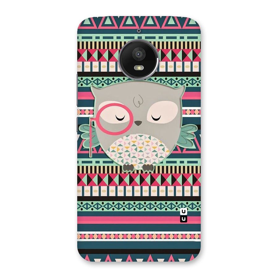 Owl Cute Pattern Back Case for Moto E4 Plus