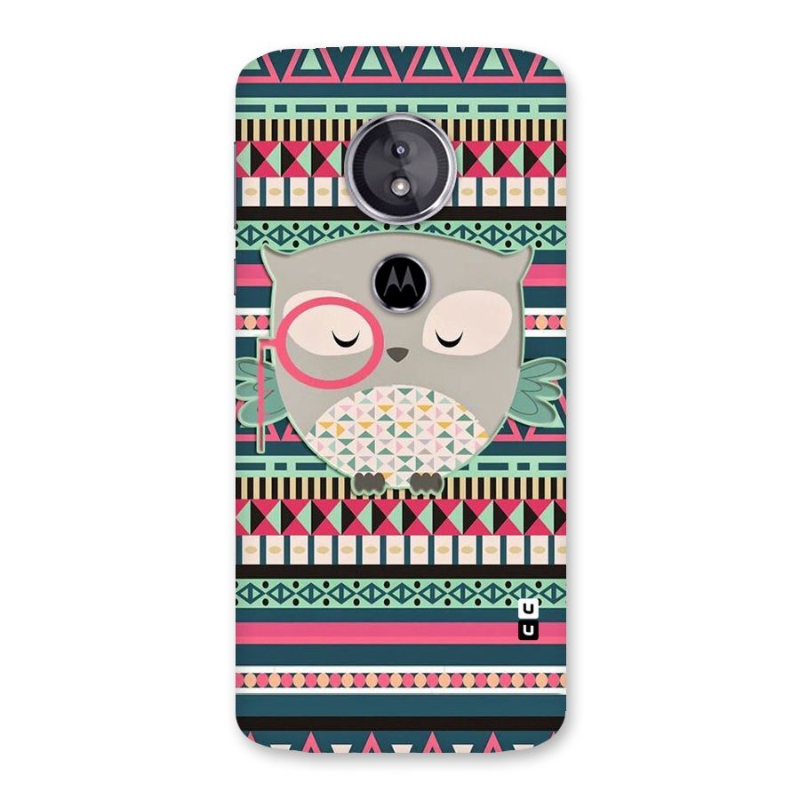 Owl Cute Pattern Back Case for Moto E5
