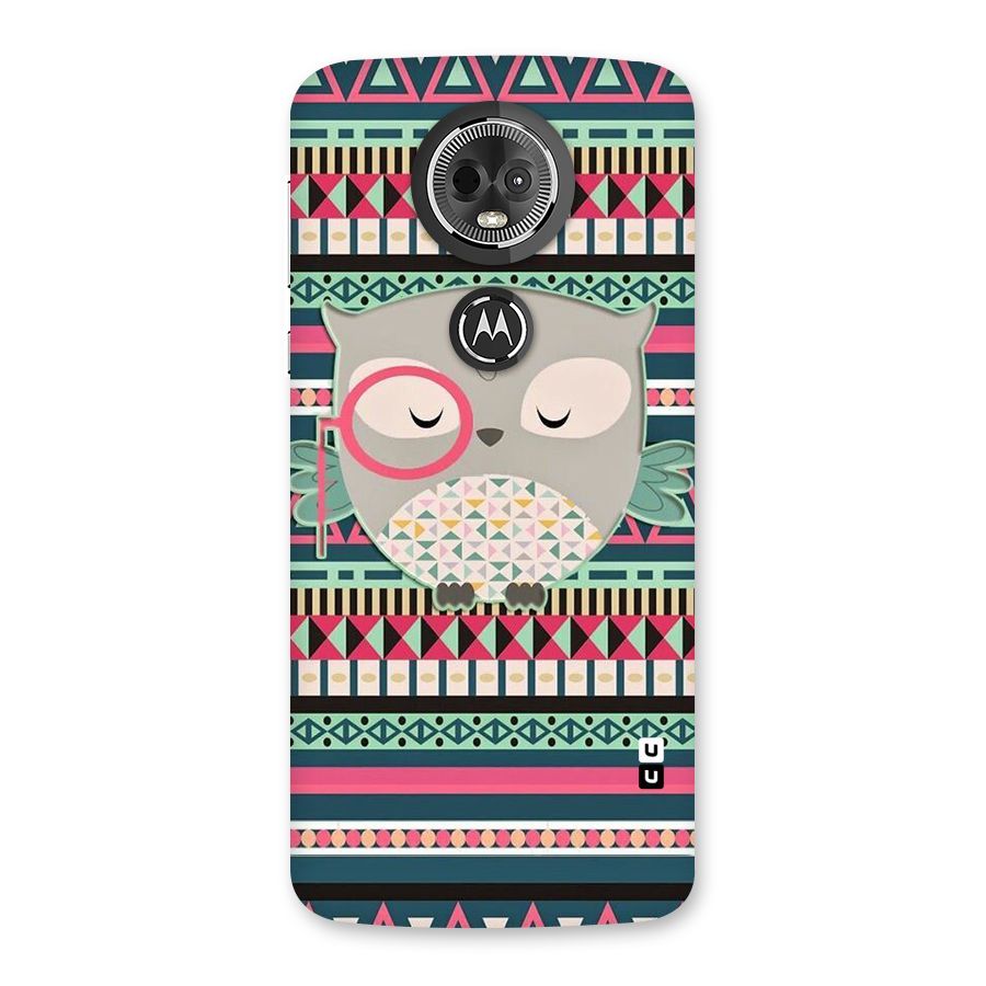 Owl Cute Pattern Back Case for Moto E5 Plus