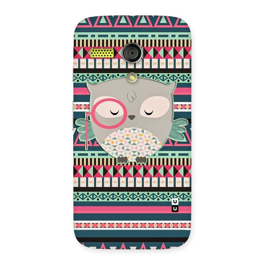 Owl Cute Pattern Back Case for Moto G