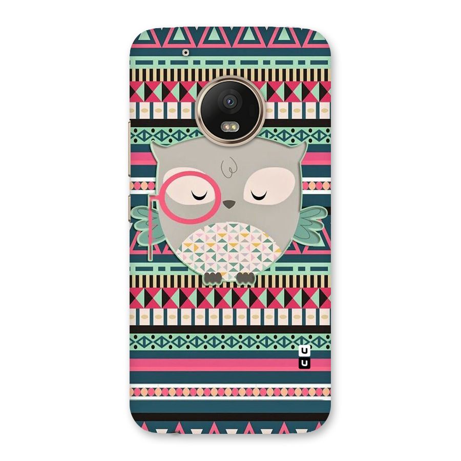 Owl Cute Pattern Back Case for Moto G5 Plus