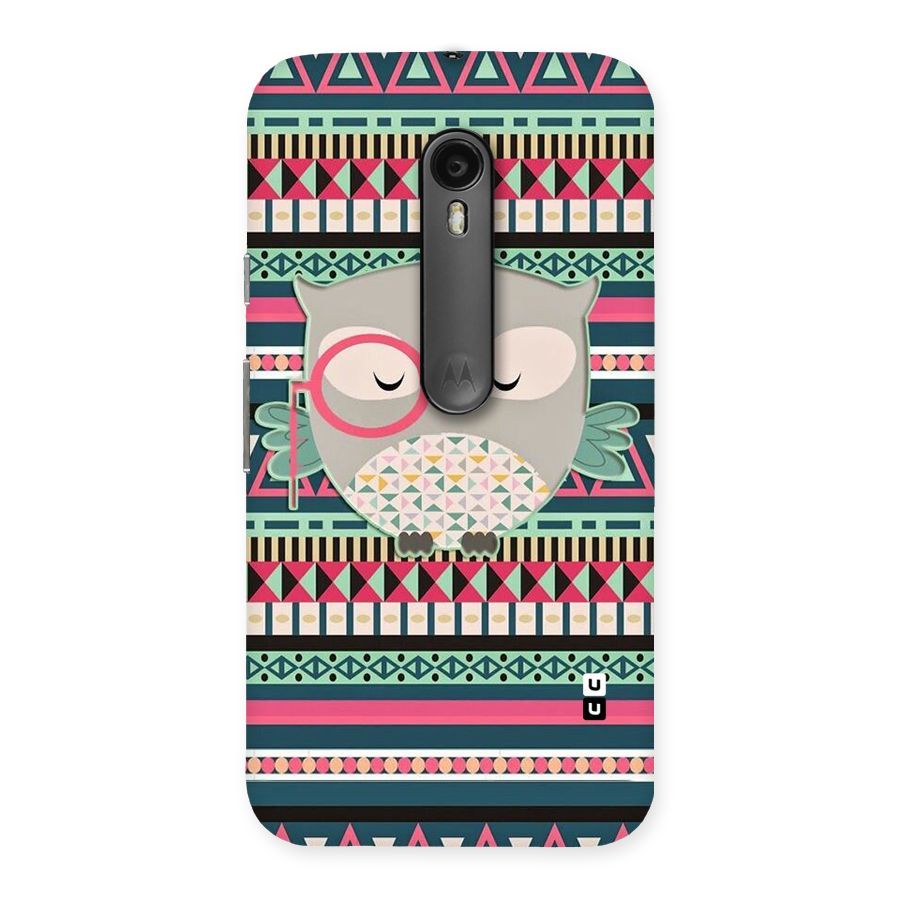 Owl Cute Pattern Back Case for Moto G Turbo