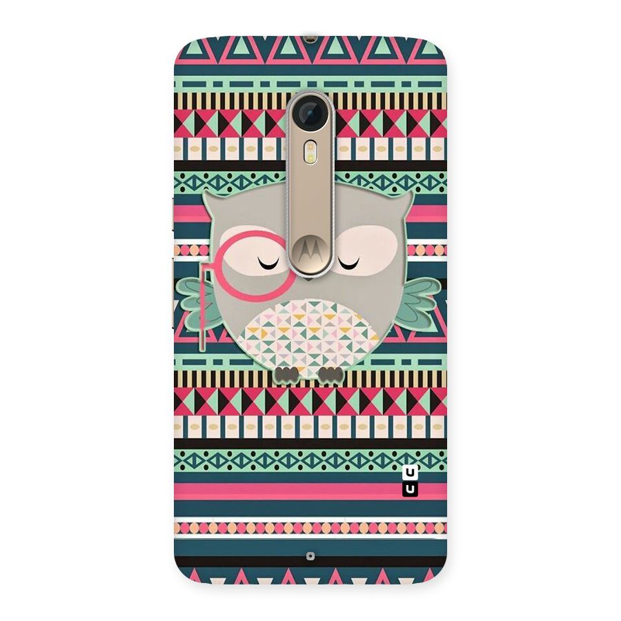 Owl Cute Pattern Back Case for Motorola Moto X Style