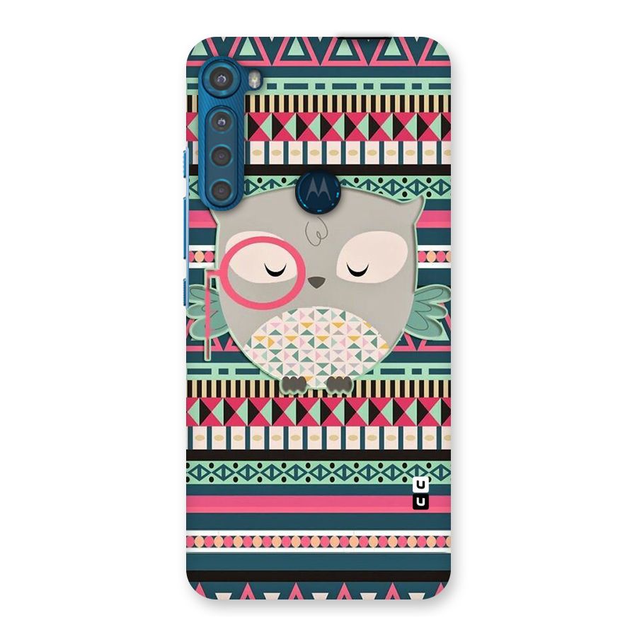Owl Cute Pattern Back Case for Motorola One Fusion Plus