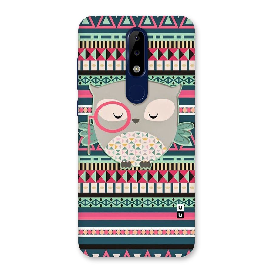 Owl Cute Pattern Back Case for Nokia 5.1 Plus
