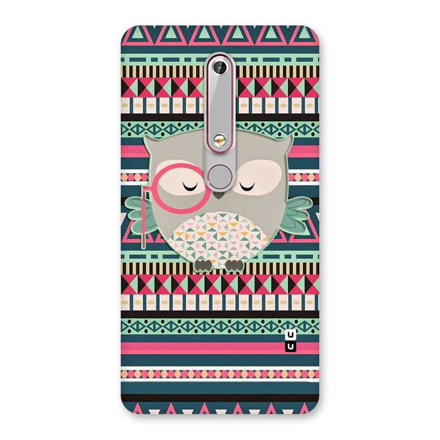 Owl Cute Pattern Back Case for Nokia 6.1