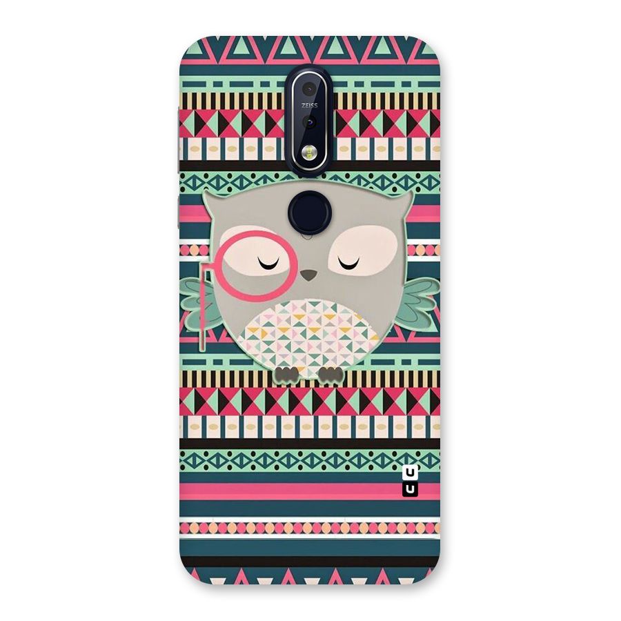 Owl Cute Pattern Back Case for Nokia 7.1