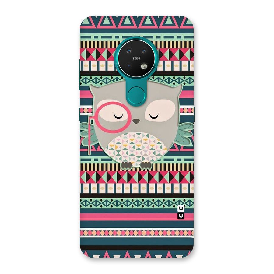 Owl Cute Pattern Back Case for Nokia 7.2