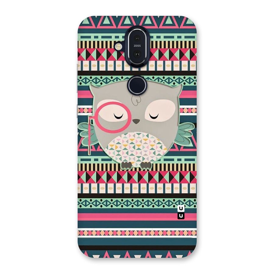 Owl Cute Pattern Back Case for Nokia 8.1