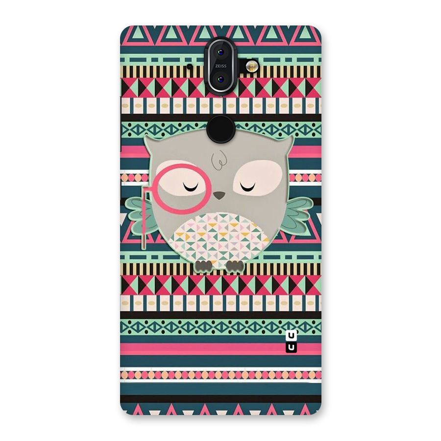 Owl Cute Pattern Back Case for Nokia 8 Sirocco