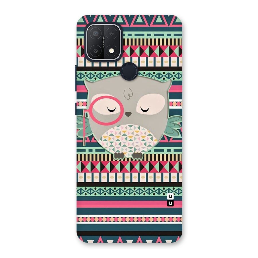 Owl Cute Pattern Back Case for Oppo A15s