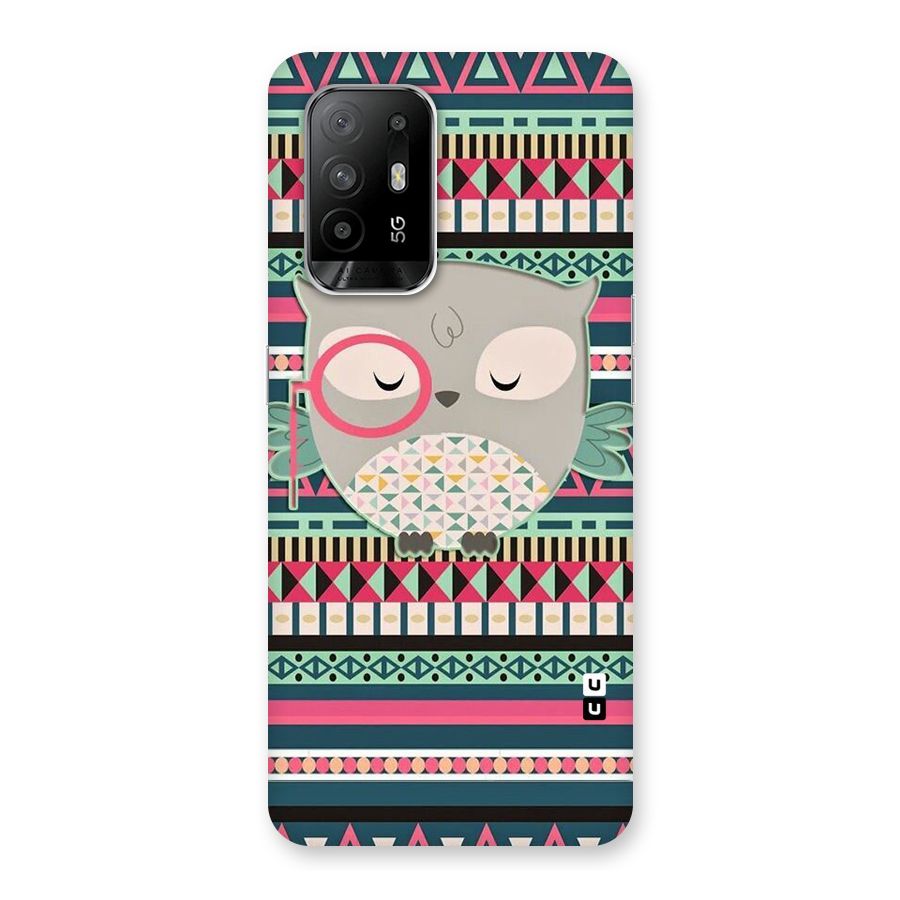 Owl Cute Pattern Back Case for Oppo F19 Pro Plus 5G
