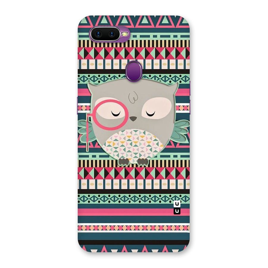 Owl Cute Pattern Back Case for Oppo F9