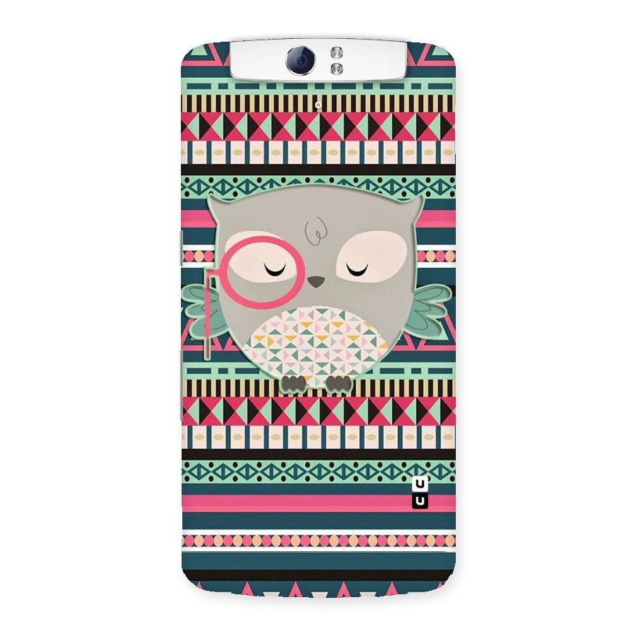 Owl Cute Pattern Back Case for Oppo N1