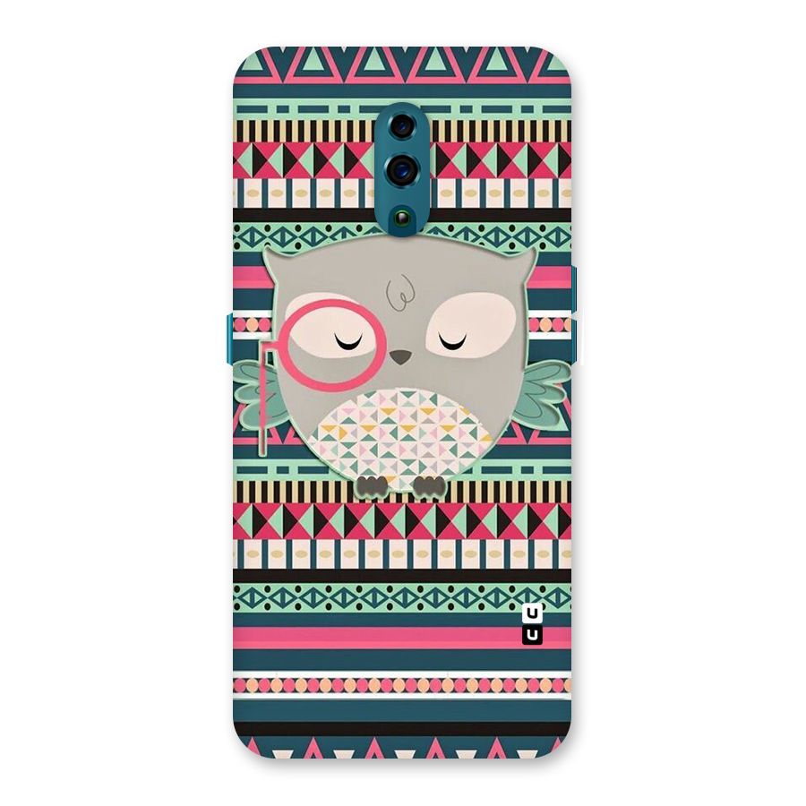 Owl Cute Pattern Back Case for Oppo Reno
