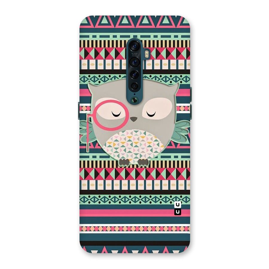 Owl Cute Pattern Back Case for Oppo Reno2