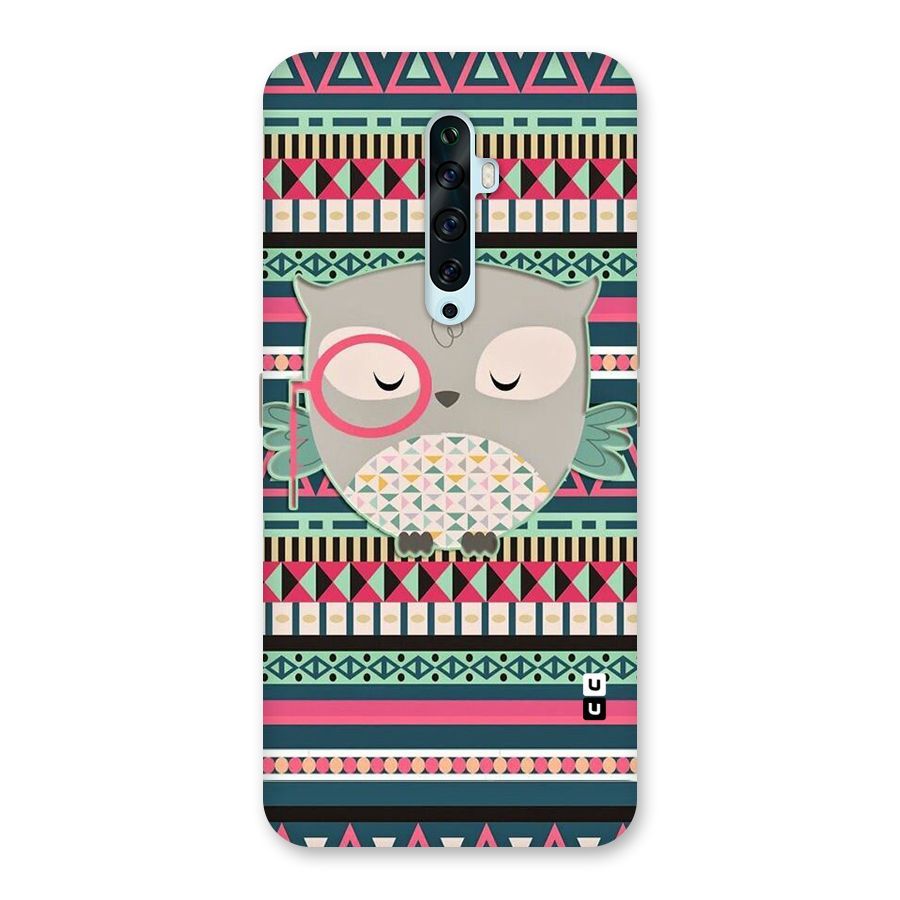 Owl Cute Pattern Back Case for Oppo Reno2 F