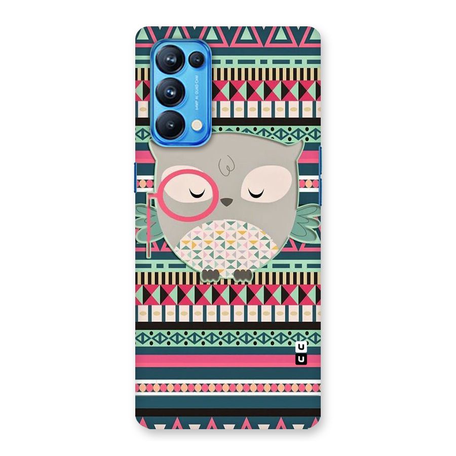 Owl Cute Pattern Back Case for Oppo Reno5 Pro 5G