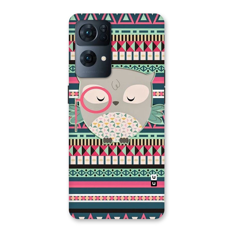 Owl Cute Pattern Back Case for Oppo Reno7 Pro 5G