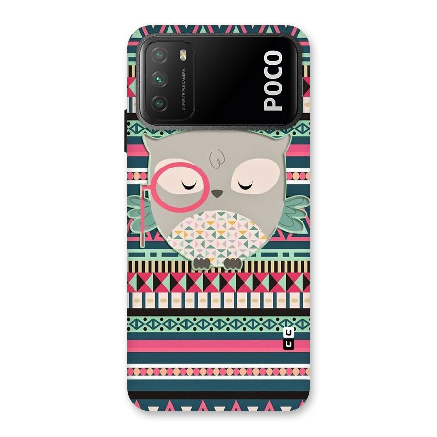 Owl Cute Pattern Back Case for Poco M3
