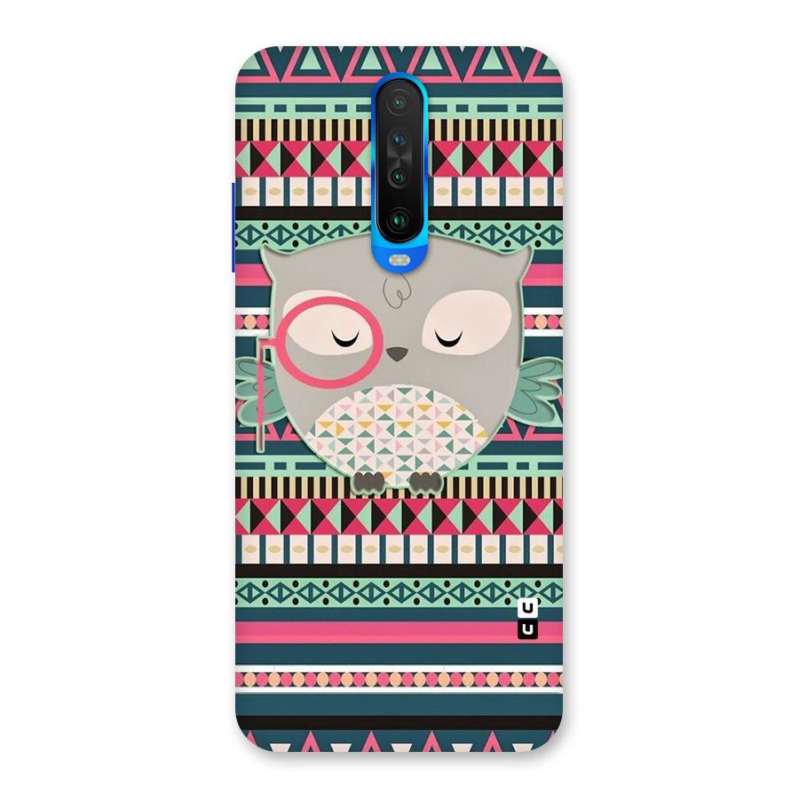 Owl Cute Pattern Back Case for Poco X2