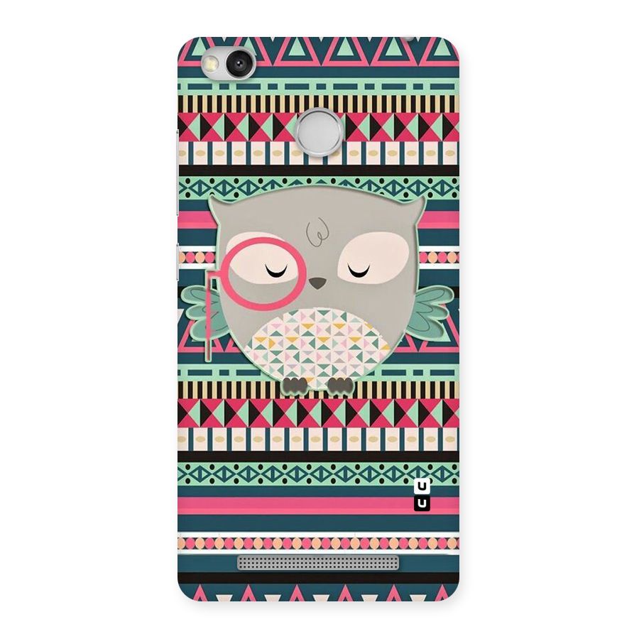 Owl Cute Pattern Back Case for Redmi 3S Prime