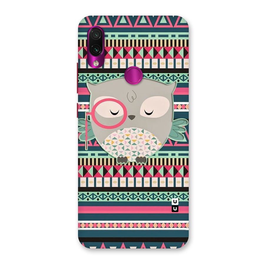 Owl Cute Pattern Back Case for Redmi Note 7 Pro