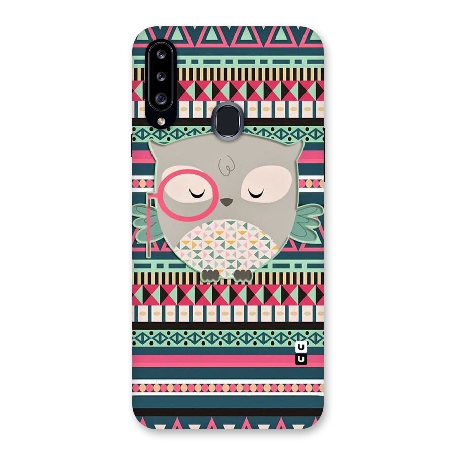 Owl Cute Pattern Back Case for Samsung Galaxy A20s