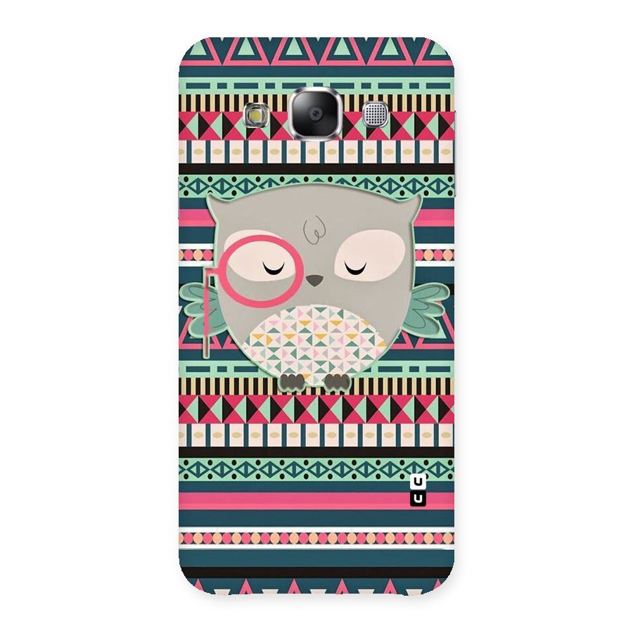 Owl Cute Pattern Back Case for Samsung Galaxy E5