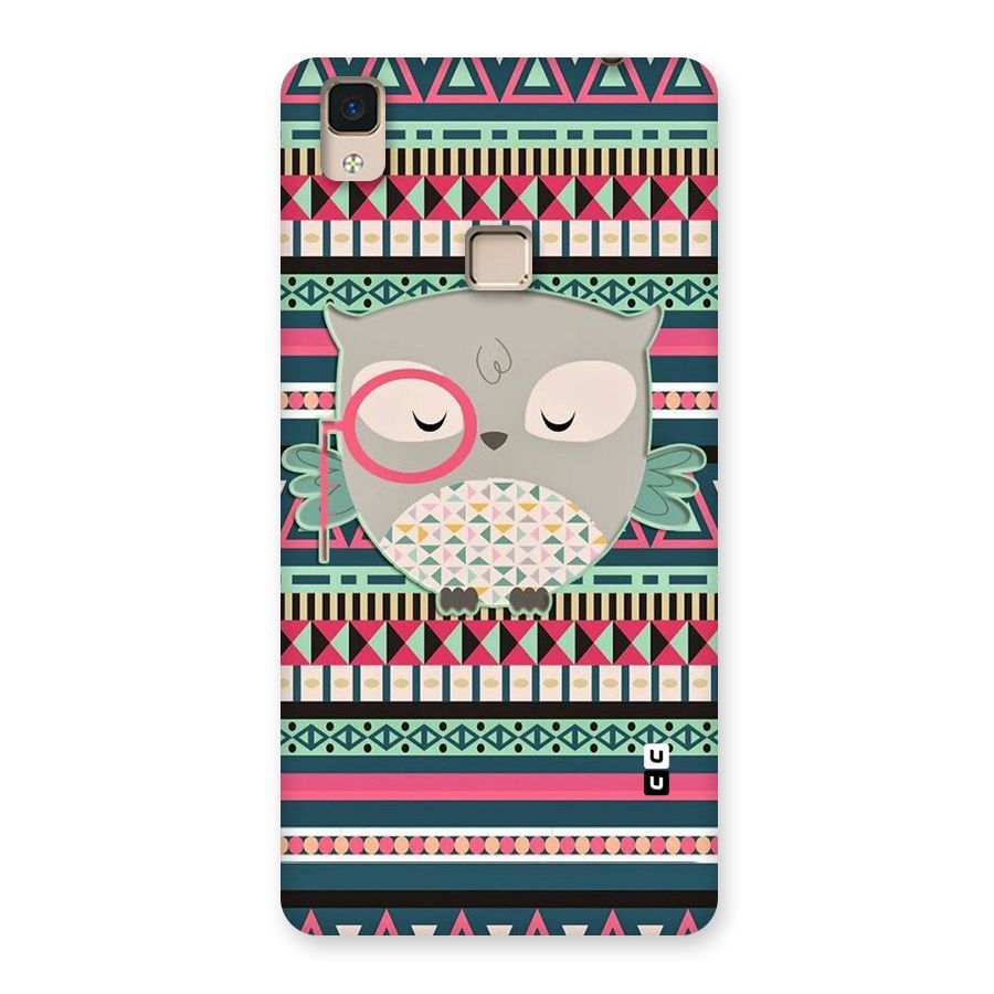 Owl Cute Pattern Back Case for V3 Max