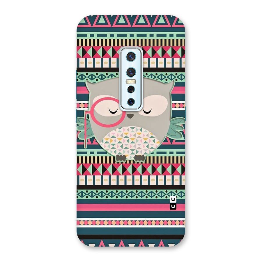 Owl Cute Pattern Back Case for Vivo V17 Pro
