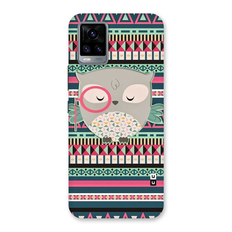 Owl Cute Pattern Back Case for Vivo V20