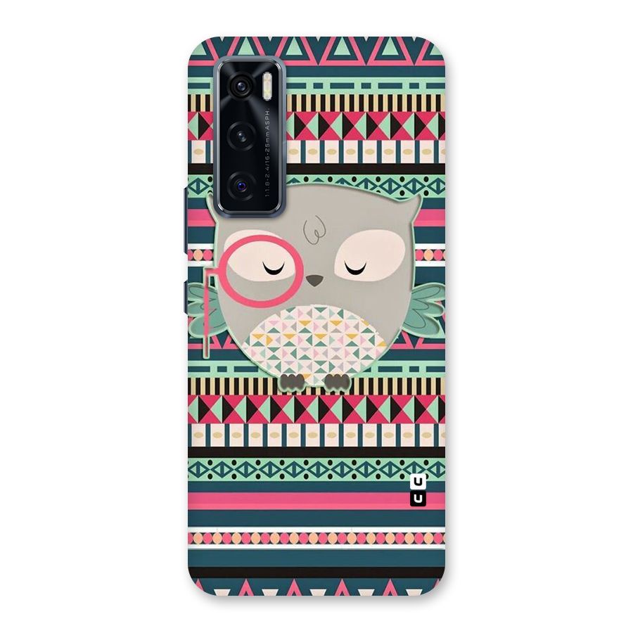 Owl Cute Pattern Back Case for Vivo V20 SE