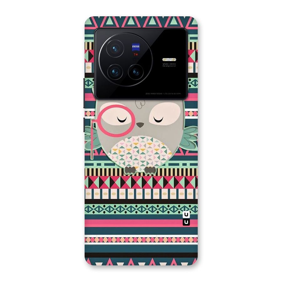 Owl Cute Pattern Back Case for Vivo X80