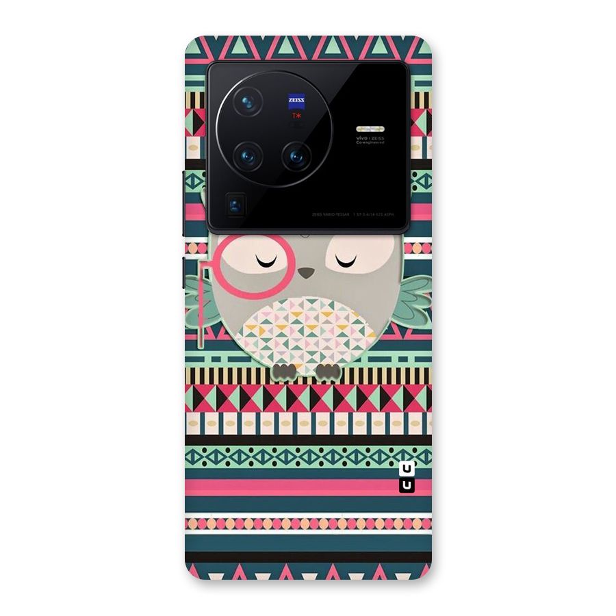 Owl Cute Pattern Back Case for Vivo X80 Pro
