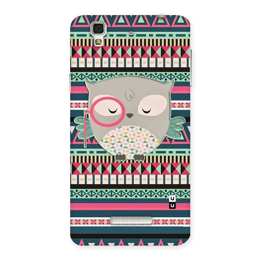 Owl Cute Pattern Back Case for YU Yureka Plus