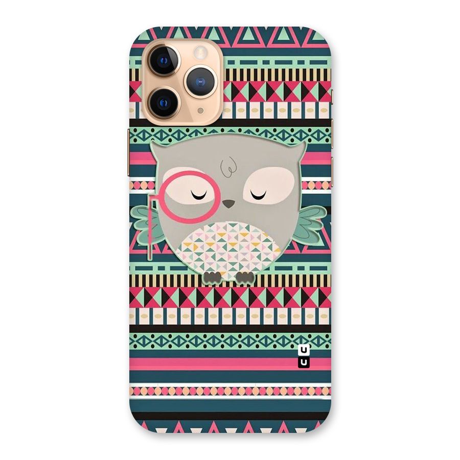 Owl Cute Pattern Back Case for iPhone 11 Pro