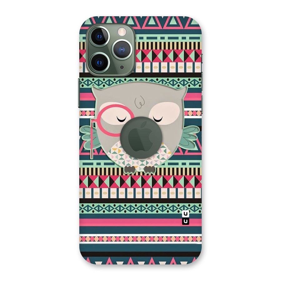 Owl Cute Pattern Back Case for iPhone 11 Pro Logo  Cut