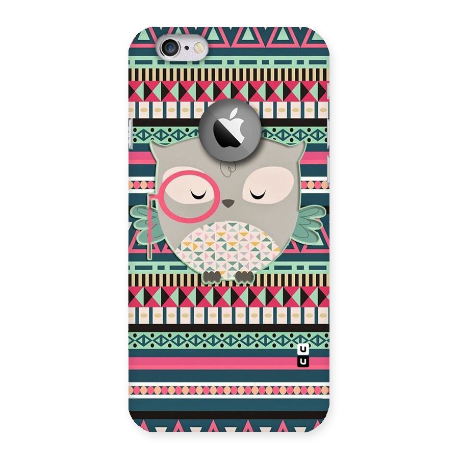 Owl Cute Pattern Back Case for iPhone 6 Logo Cut