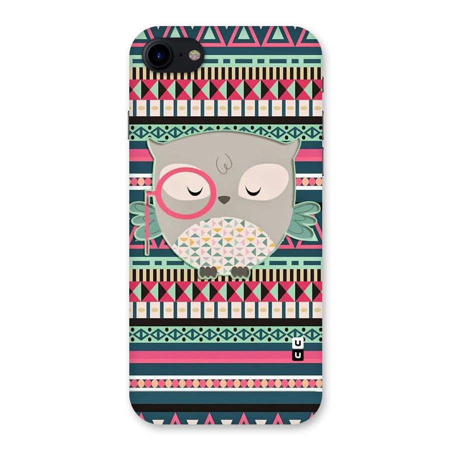 Owl Cute Pattern Back Case for iPhone SE 2020