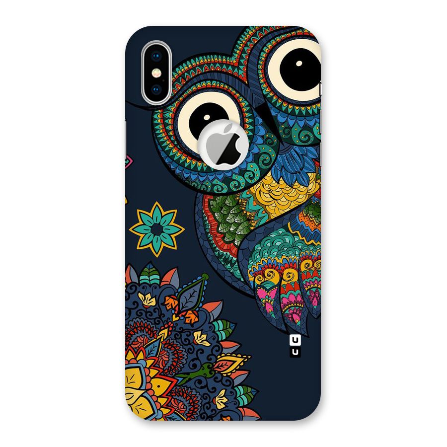 Owl Eyes Back Case for iPhone X Logo Cut