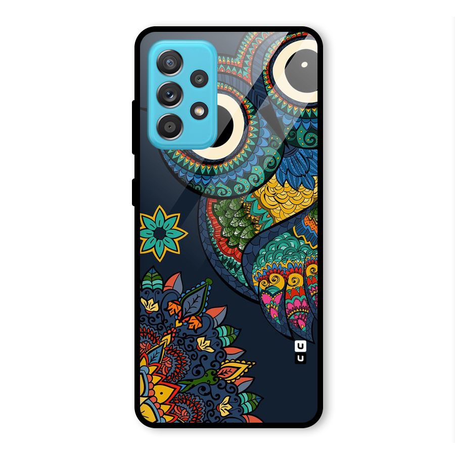Owl Eyes Glass Back Case for Galaxy A52