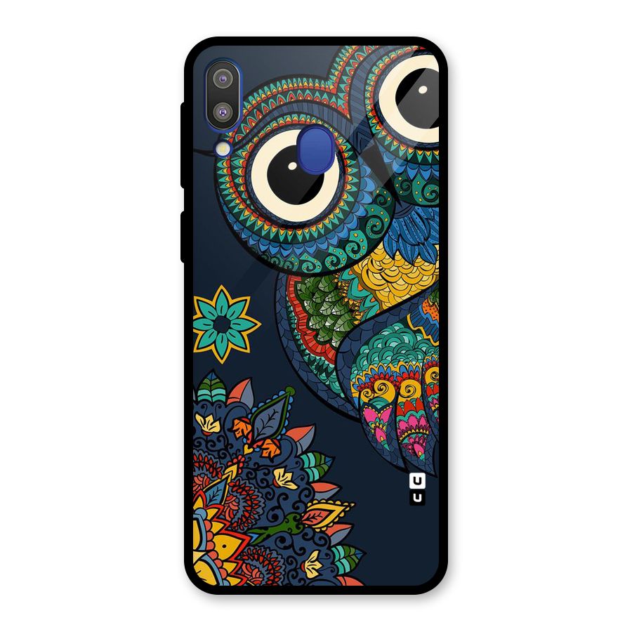 Owl Eyes Glass Back Case for Galaxy M20