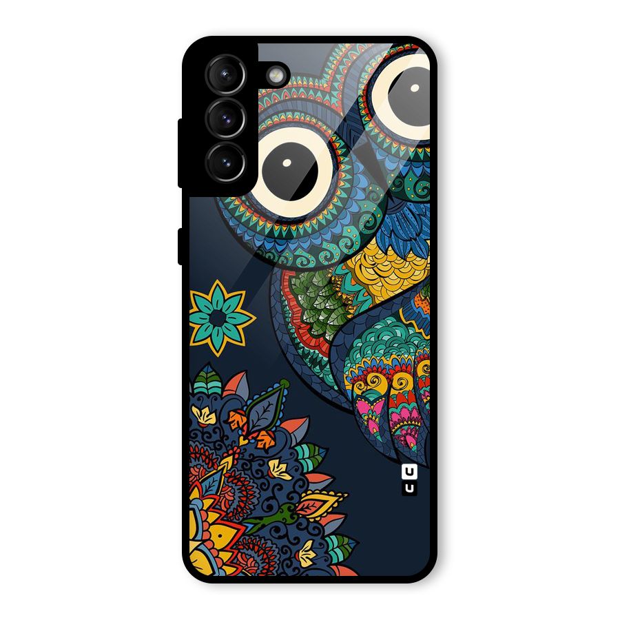 Owl Eyes Glass Back Case for Galaxy S21 Plus